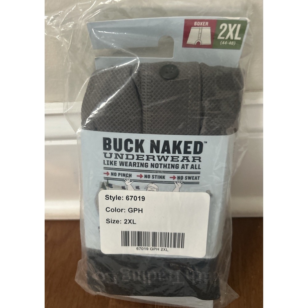 Duluth Trading Go Buck Naked Performance Boxer XL Graphite NWT